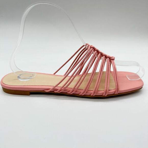 Journee Collection Sandals Womens 6.5 Pink Addora Slides Sandals NEW‎ - Picture 3 of 9